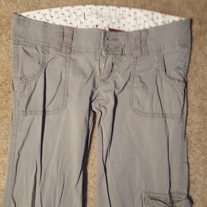 Hollister Khaki Cargo Pants - 0